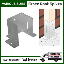 Fence post open post support gate fix pergola base bolt down bracket Galvanised