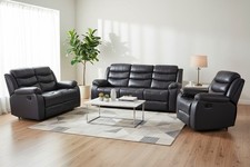 GREY ROMA RECLINER SOFA