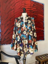 Beautiful Floral Colourful Kimono Jacket Size M Lightweight 
