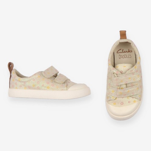 Clarks doodles gold sparkly - gold,
