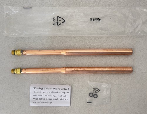 Bristan copper tails - copper, (pair)