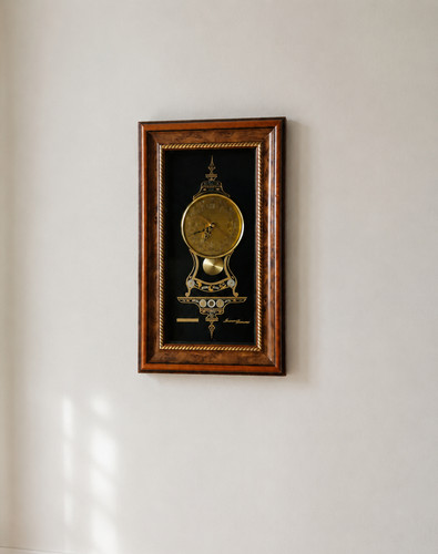 Wooden wall clock time - clock, craft