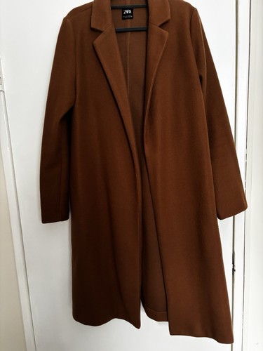 Zara size large coat tan - size, ,