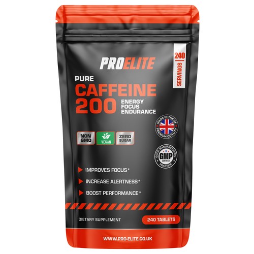 Caffeine 200mg 240 tablets - caffeine,