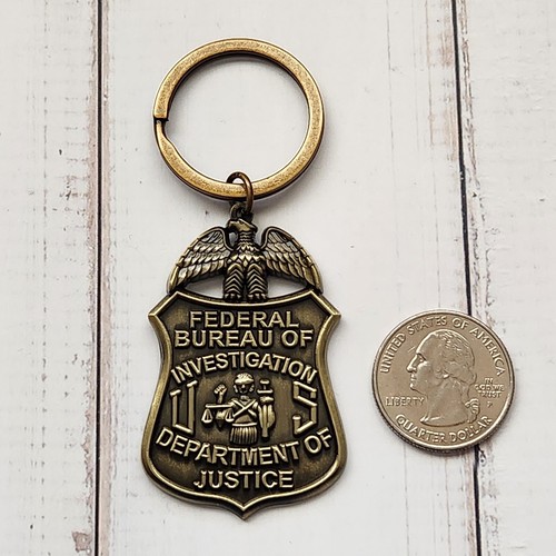 Fbi mini badge - badge, metal