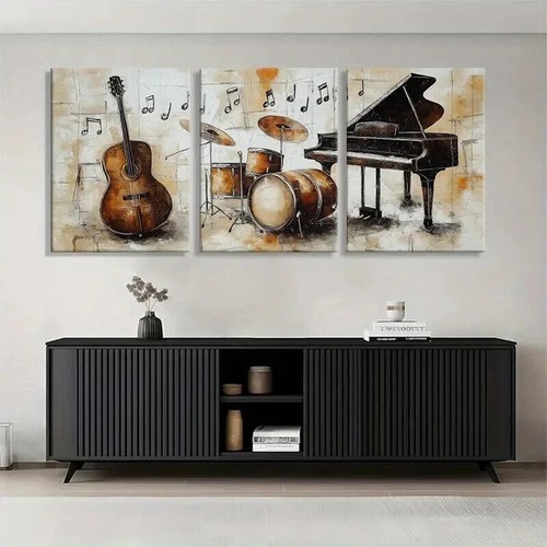 3pcs musical instruments - instruments, piano