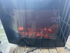 HOMCOM Led Curved Glass