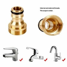 Kitchen Tap Connector Mixer Garden Hose Adaptor Pipe Joiner Universal♡ 9CH7
