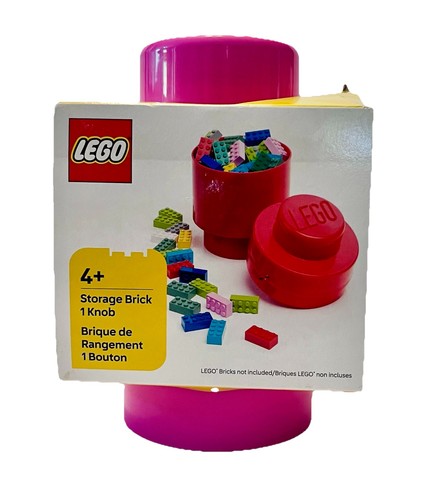 Lego pink storage brick knob - brick, 1