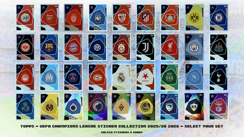 Topps champions league sticker - topps,