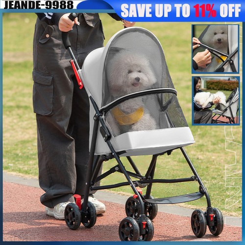 Pet stroller dog cat - pet, puppy