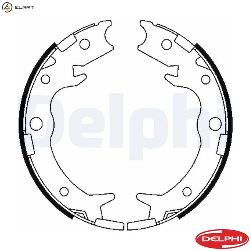 Brake shoe set ls1900 - shoe, for