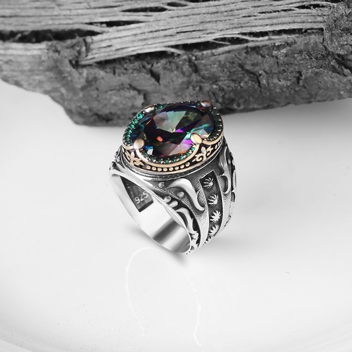 Handmade mystic topaz men - handmade,