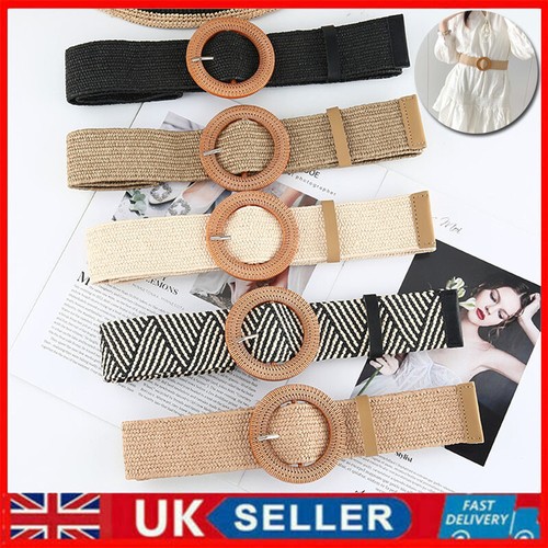 Women straw woven elastic - straw,