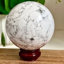 1.12LB  Natural white pine stone ball spiritual healing