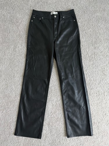 Zara black faux leather - zara,