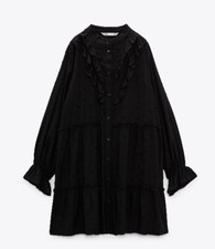 Zara Dotted Mesh Dress With