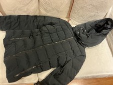 Warm Zara down jacket size 8. Black. With hood. 