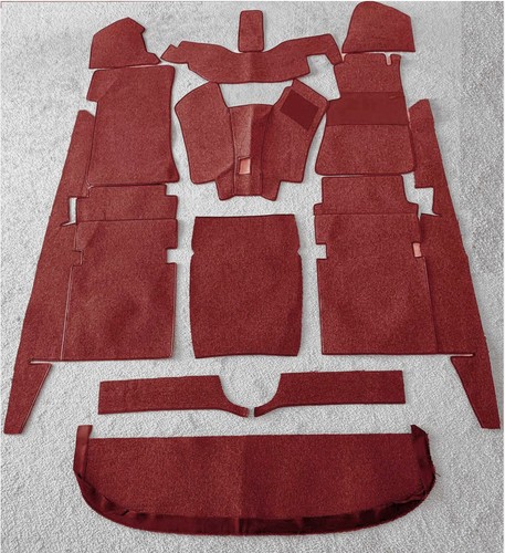 Dark red loop carpet set - , kit