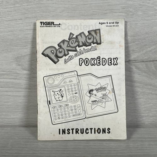 Pokemon pokedex instruction - pokemon,