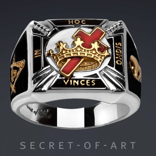 Knights templar ring masonic - ring,