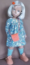 A 4 PIECE TEAL FLOWER DRESS  OUTIT FOR GREGOR & SASHA  DOLLS