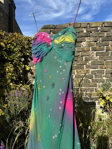Monsoon silk embellished dress - embellished,