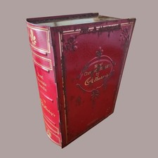 Vintage Cadbury Novel Chocolate Biscuits Tin Book Shaped Bournville Mid 20thCent