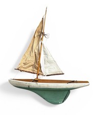 Old Wooden Pond Yacht.