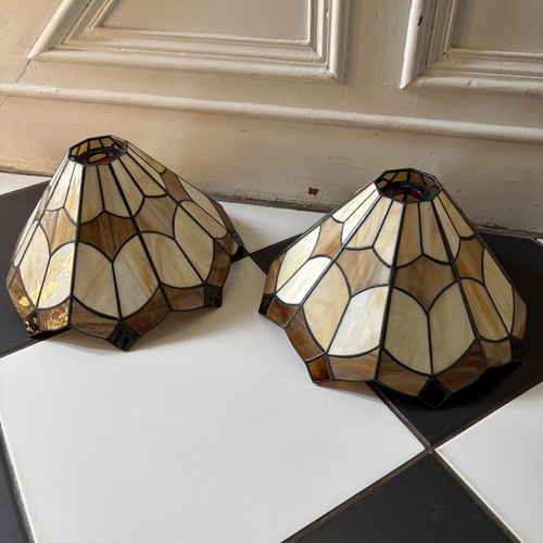 Pair tiffany shades ceiling - pair,