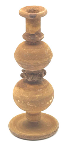 Tall amber roman style glass - amber,