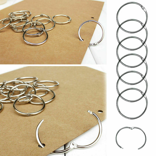 Metal hinged ring - metal, book