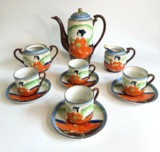 Vintage Mikori Japanese China Eggshell Tea - Coffee Set X 11 Pieces