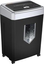 Bonsaii 15-Sheet Cross Cut Paper Shredder f Office Heavy Duty Shredder C169-B UK