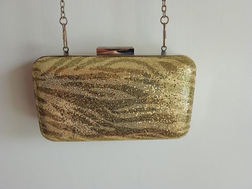 Gold clutch bag with - gold,