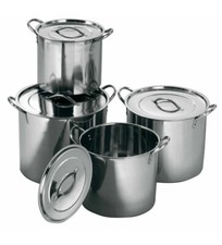 NEW 4PC LARGE STAINLESS STEEL