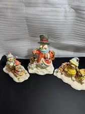 Regency Fine Arts Vintage Snowmen Christmas Large  Ornaments with Box’s