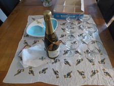 Set of 6 retro babycham glasses,plus extras