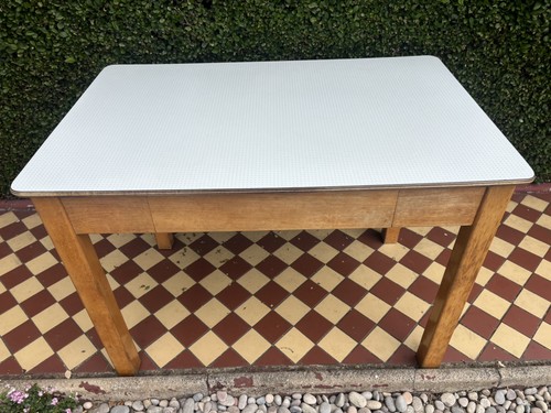 Vintage formica top wooden - vintage,
