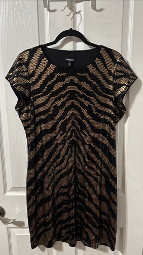 Express black gold sequin - black,