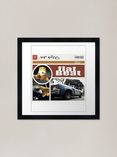 Oizo flat beat cover framed - mr.oizo,