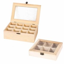 Real Wood Compartment Boxes