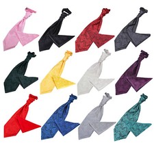 Mens Pre-Tied Ruche Cravat