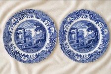 2 x Spode Italian Blue & White