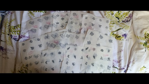Iron embroidery transfers - on,