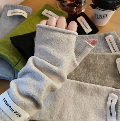 Women soft cashmere fingerless - women,