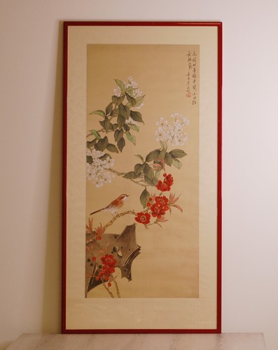 Vintage chinese silk painting - vintage,