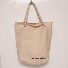 I Love Urban Outfitters Rope Handle Tote Shoulder Bag Boho Retro 1970's Look