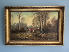 Original Antique Vintage Oil