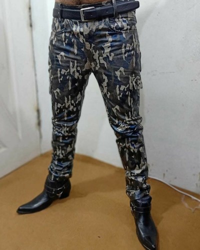 Men leather biker - men's, pants